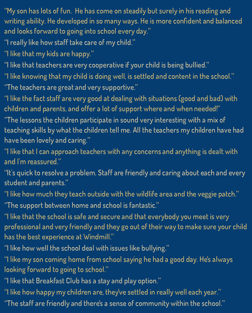 Parent quotes